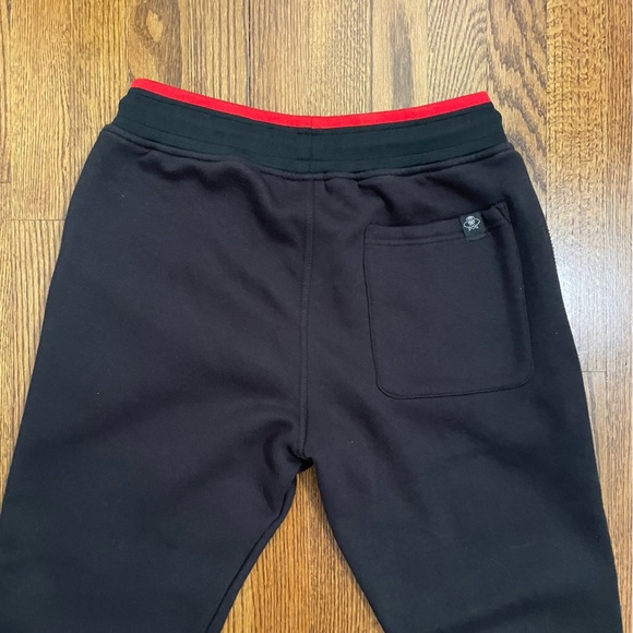 Insane OG Black Sweatpants Embrodiered Red Trim Size Small - Picture 4 of 11